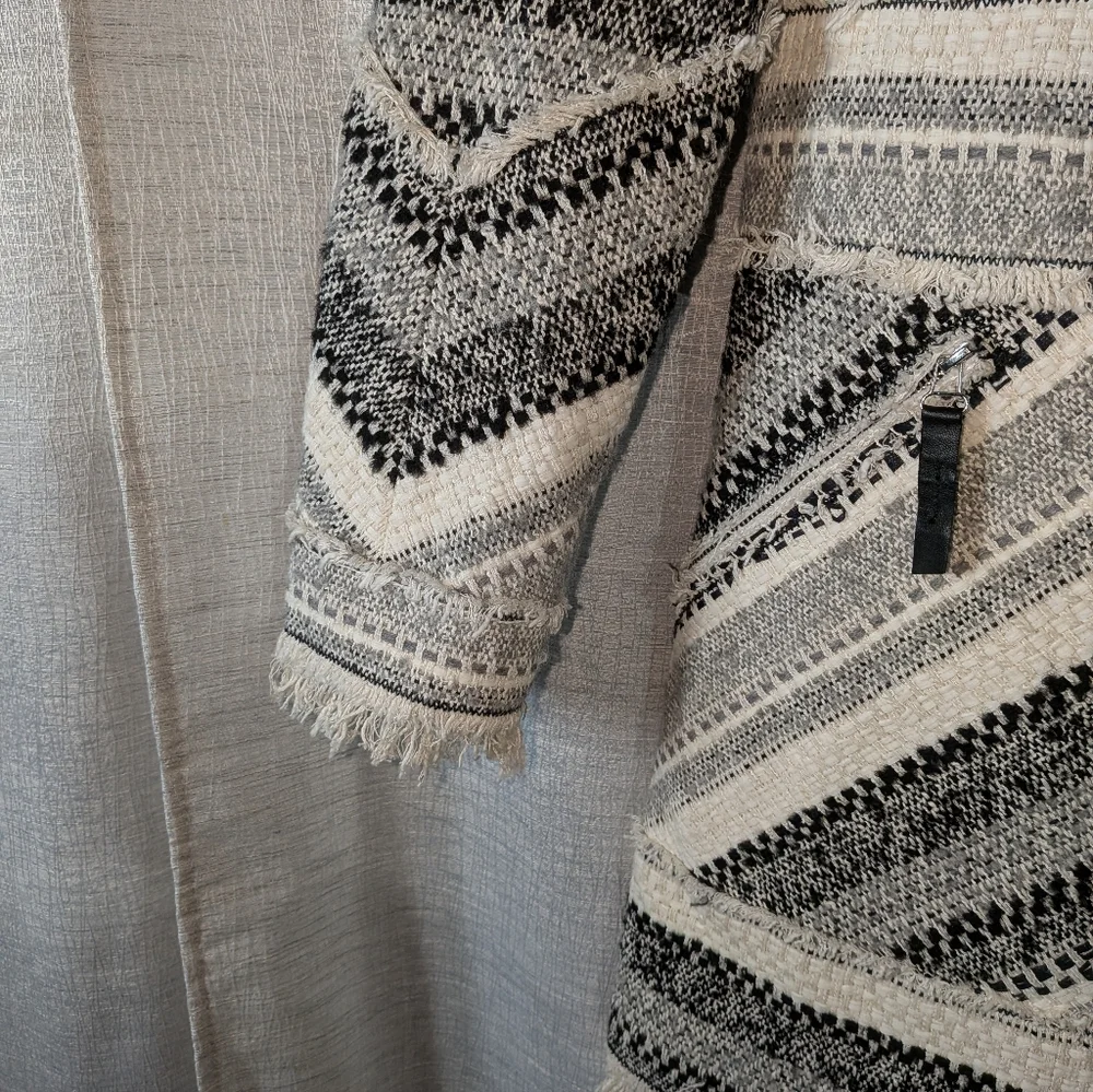 Rebecca Taylor $695 Artisan Tweed Fringe Coat In Size 8 - Picture 7 of 17
